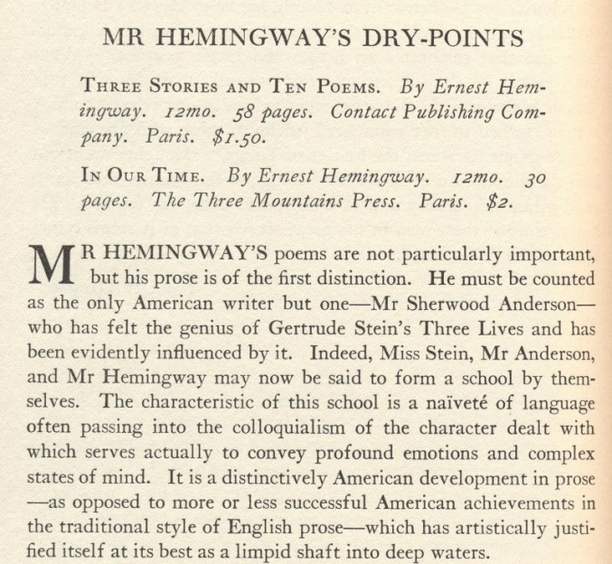 Review in 'The Dial'