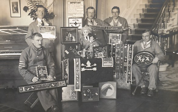 Needlecraft work produced by the patients