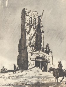 ‘The Western Front’, The Ruined Tower of Becordel-Becourt.