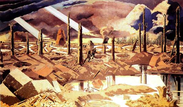 'Images of wartime', The Menin Road by Paul Nash.