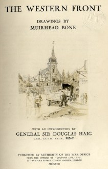 The Western Front, drawings by Muirhead Bone