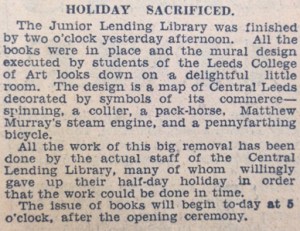 Article, 'Holiday sacrificed'