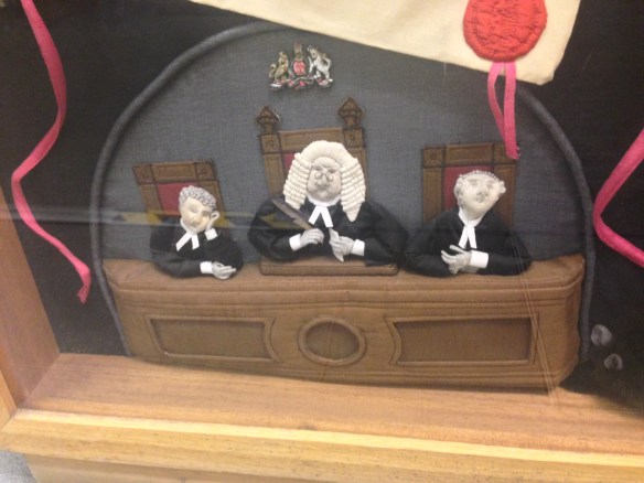 Three Judges, detail from Pro Rege et Lege panel
