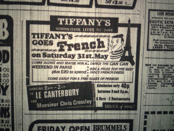 Advert for Tiffany's