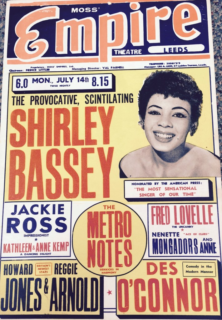 Playbill from the Empire Theatre on Briggate, showing some very famous names