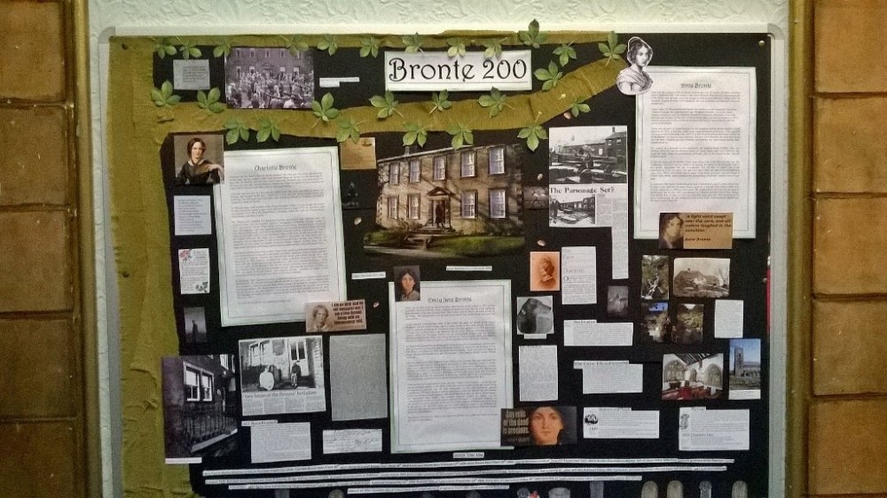 Display of relevant materials in our Local and Family History department