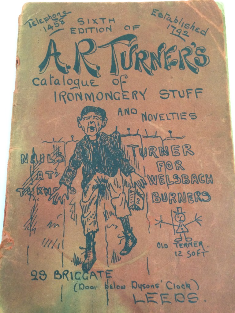 The 1903 catalogue for A.R. Turner's Ironmongery store