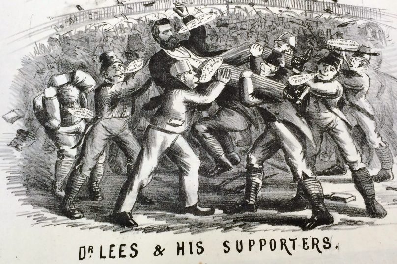 " Dr Lees and His Supporters". 1874 cartoon