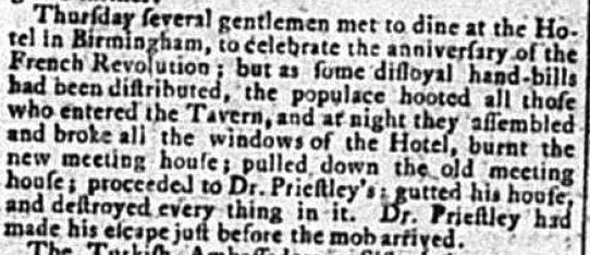 Priestley newspaper 1