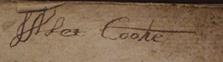 Signature of Alexander Cooke