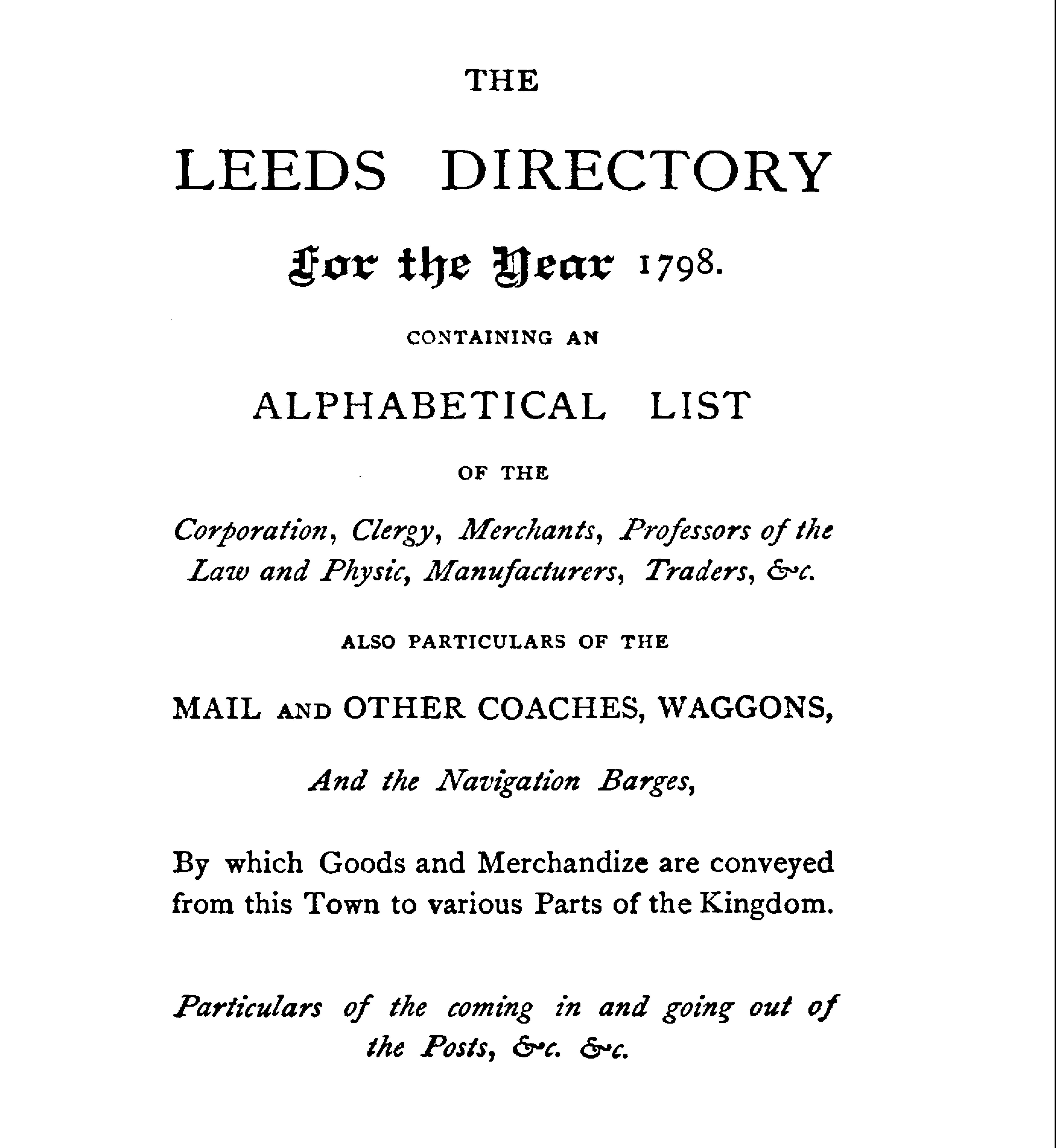 Family History Resources: Historical Trade Directories – The