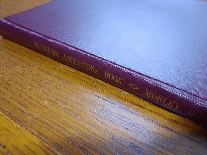 The Morley Museum accessions book