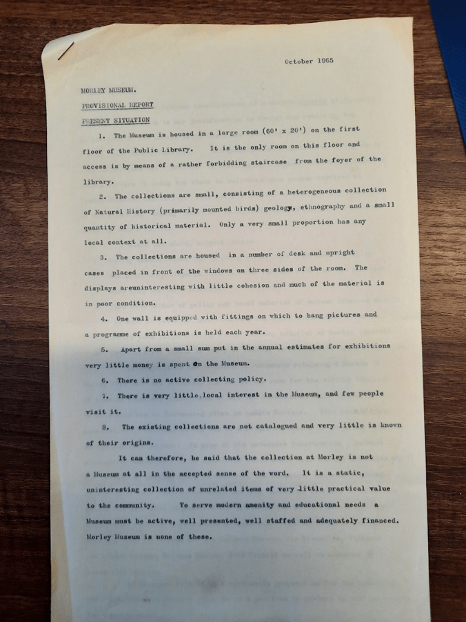 The report recommending the closure of the museum