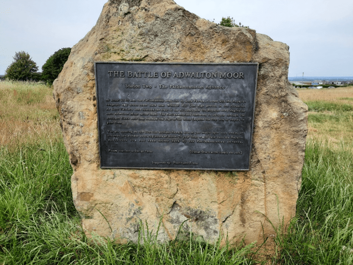 Station two on the Adwalton Moor battlefield trail